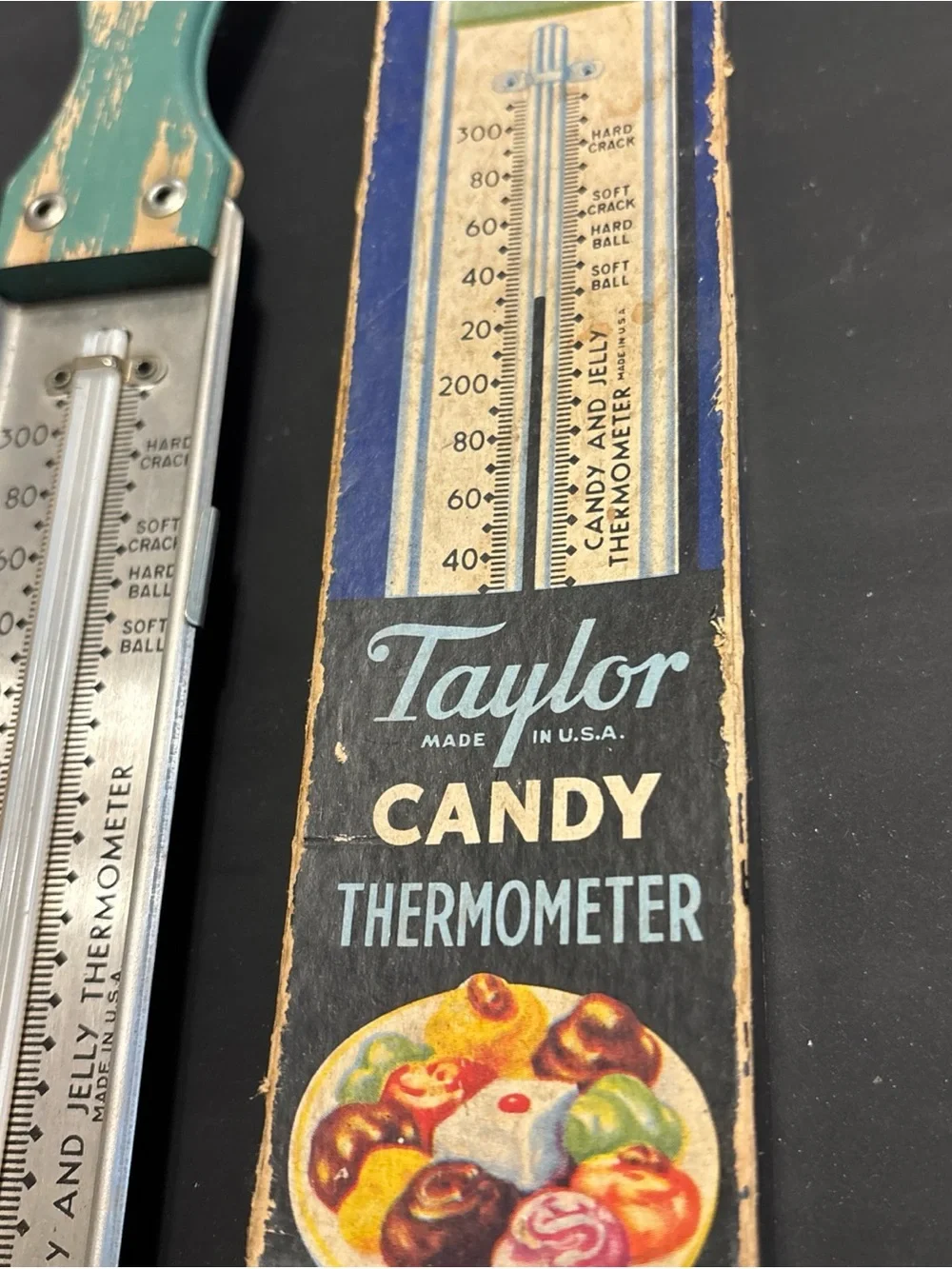 Taylor Green and Silver Candy & Jelly Thermometer